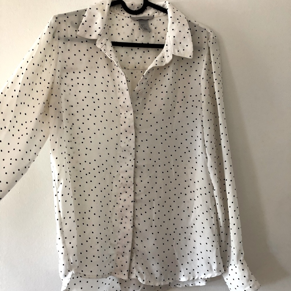 Polka Dot Button Down (6)